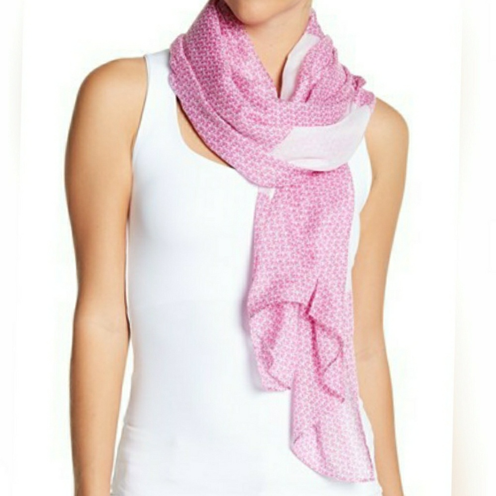 Michael Kors Scarf NWT Pink Long Authentic